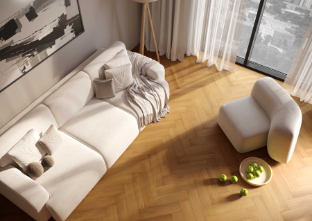 Кварцевый паркет Quartz Parquet Штучный паркет Тик Южноамериканский 44-400-71 5/0,6 мм 